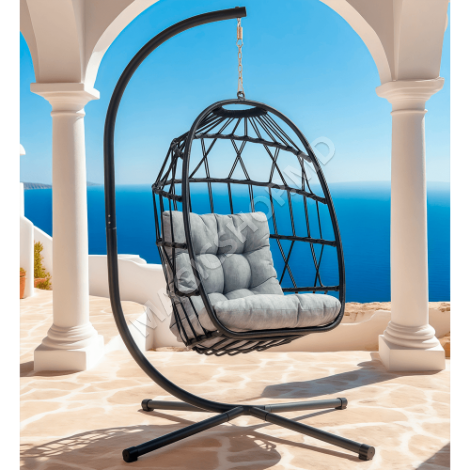Balansoar de tip cocon Roma Black / Grey